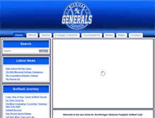 Tablet Screenshot of michigangenerals.com